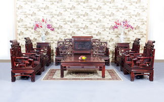 客廳系列精品展示 紅木家具廠匠心打造，與家用電器巧妙融合